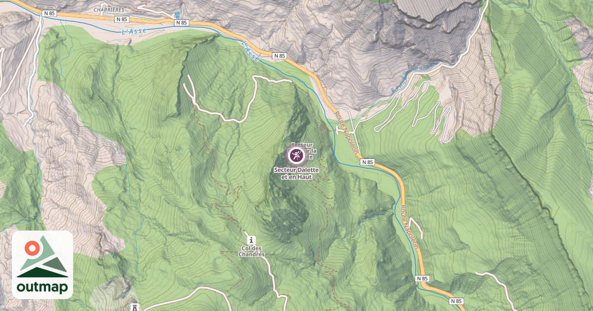 Map of Secteur Dalette et en Haut