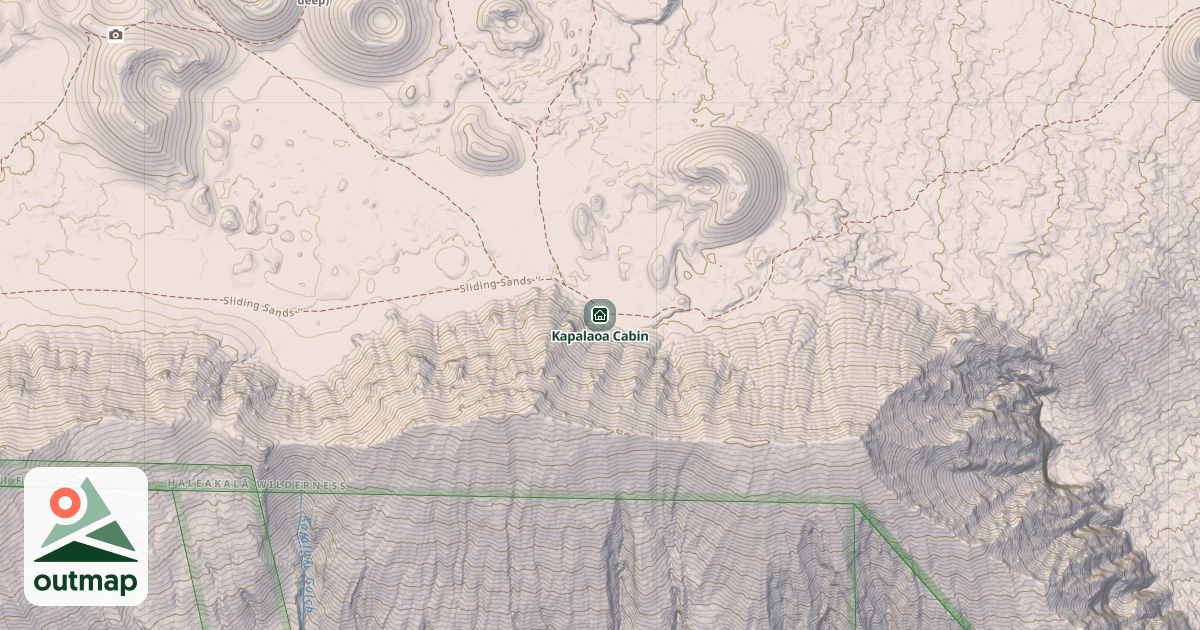 Map of Kapalaoa Cabin