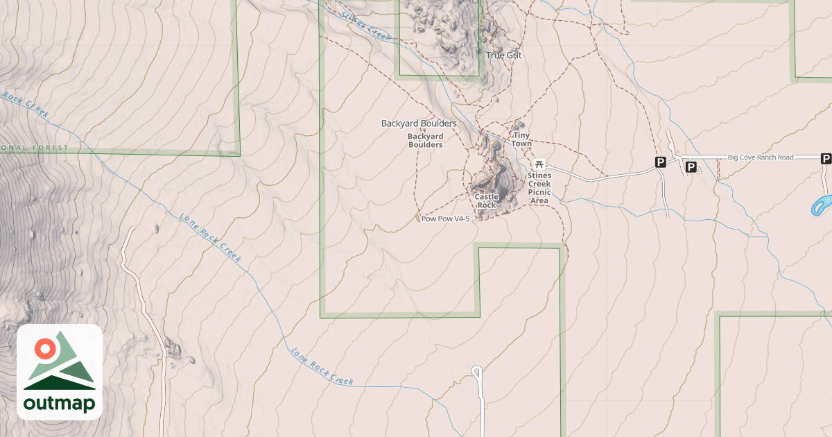 Map of Pow Pow