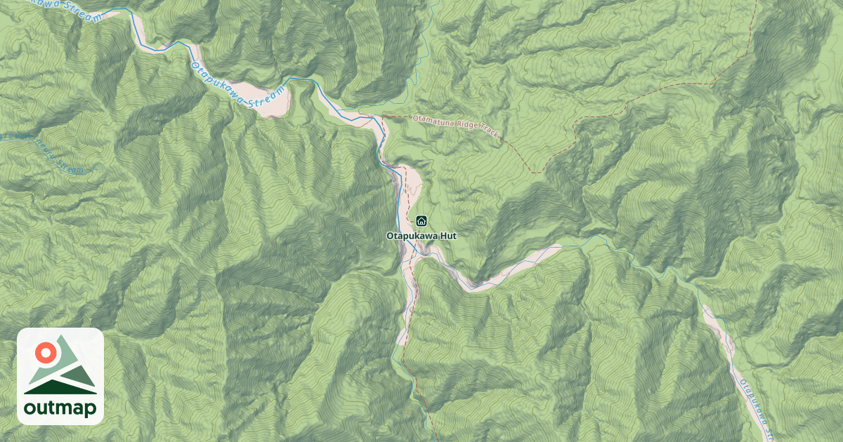 Map of Otapukawa Hut