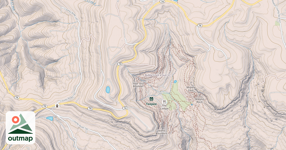 Map of Bubba's Got a Gun