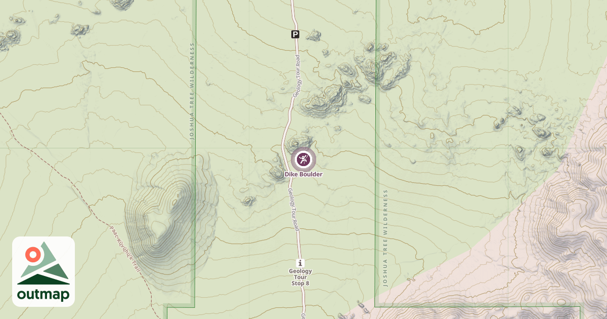 Map of Dike Boulder