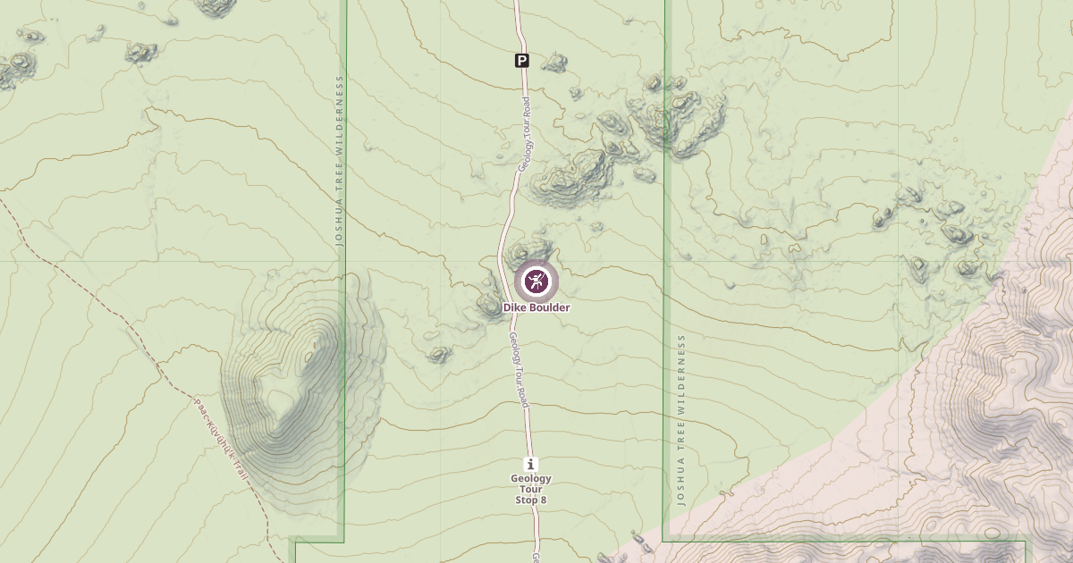 Map preview of Dike Boulder