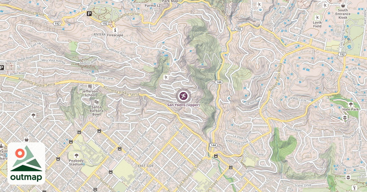 Map of San Ysidro (Upper)