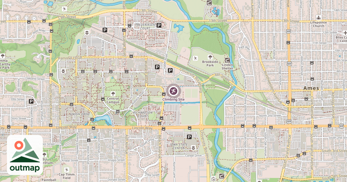 Map of Climbing Site