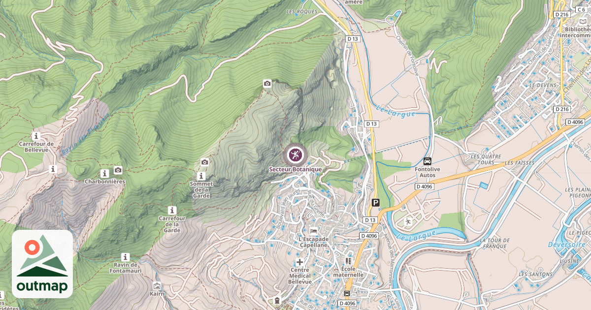Map of Secteur Botanique