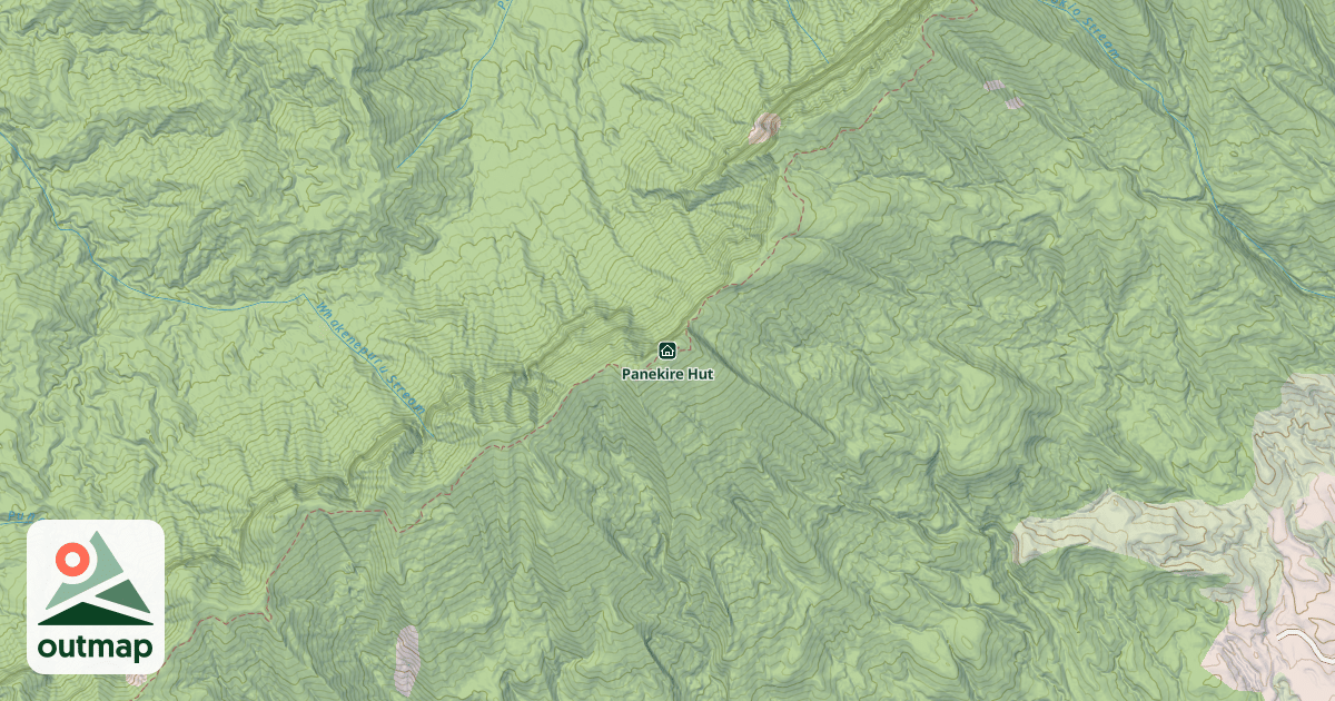 Map of Panekire Hut