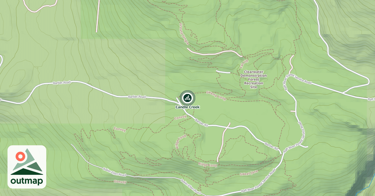 Map of Candle Creek