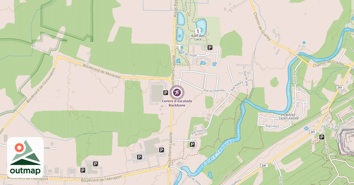 Map of Centre d'escalade Backbone