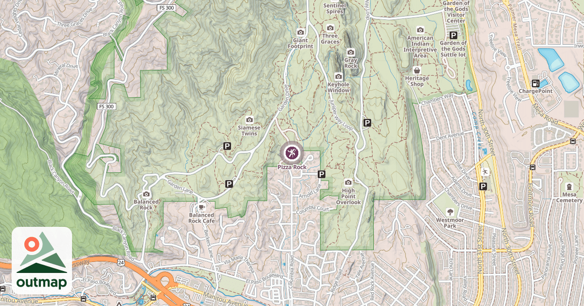 Map of Pizza Rock