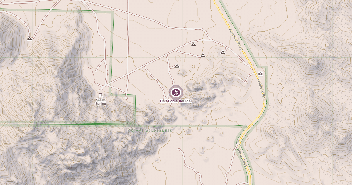 Map preview of Half Dome Boulder