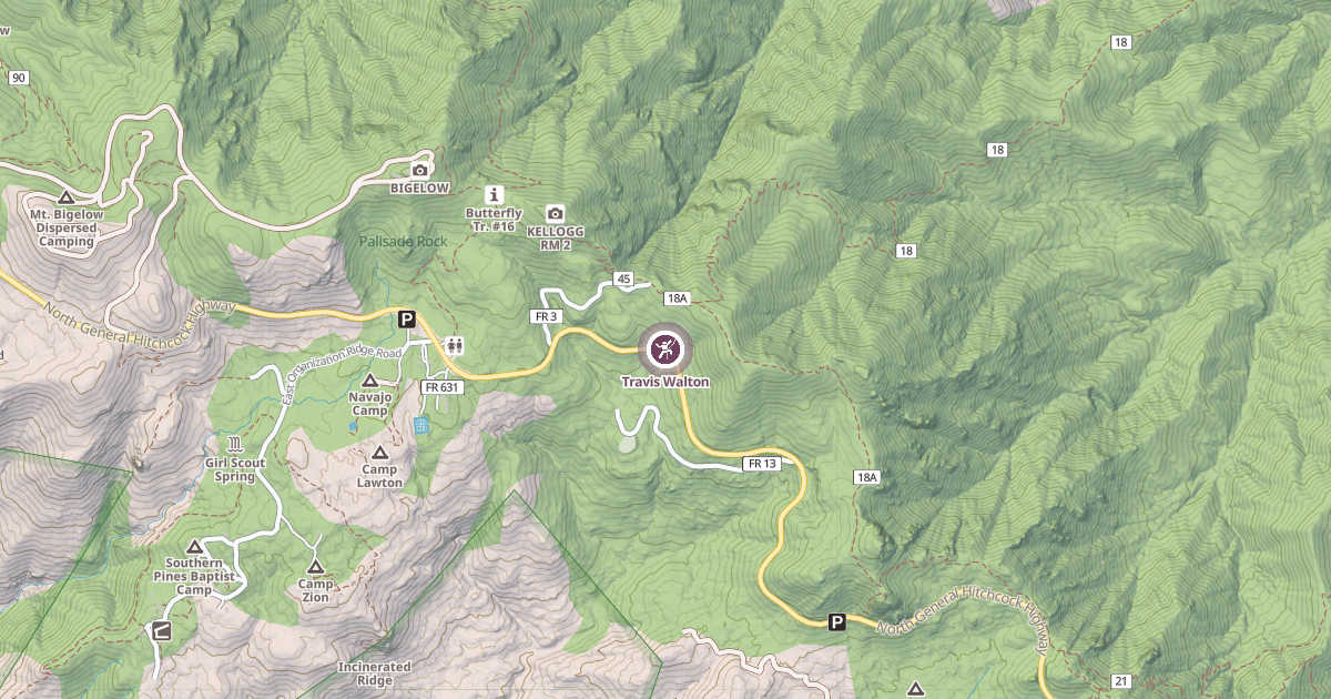 Map preview of Travis Walton