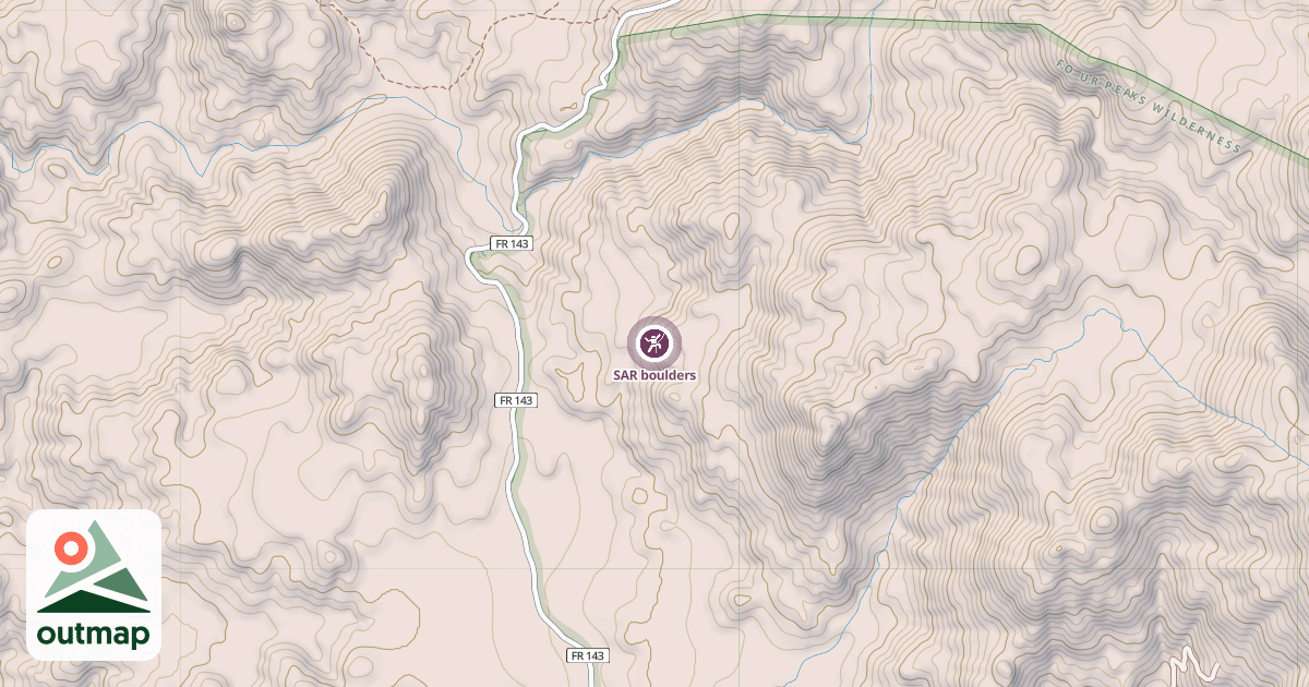 Map of SAR boulders
