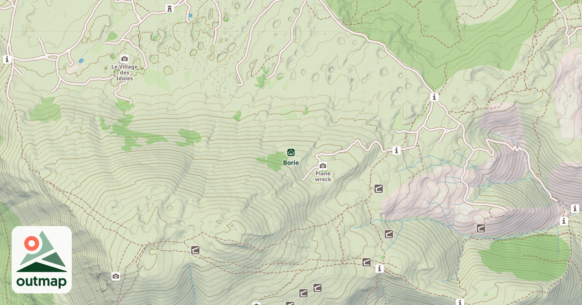 Map of Borie