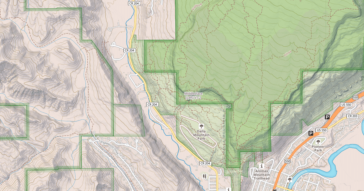 Map preview of Middle Face (Left)