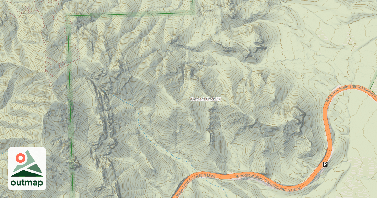 Map of Castner's Crack