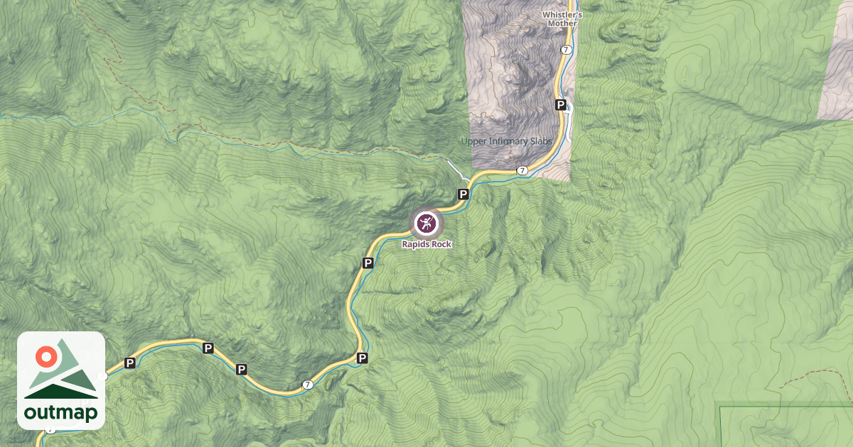 Map of Rapids Rock