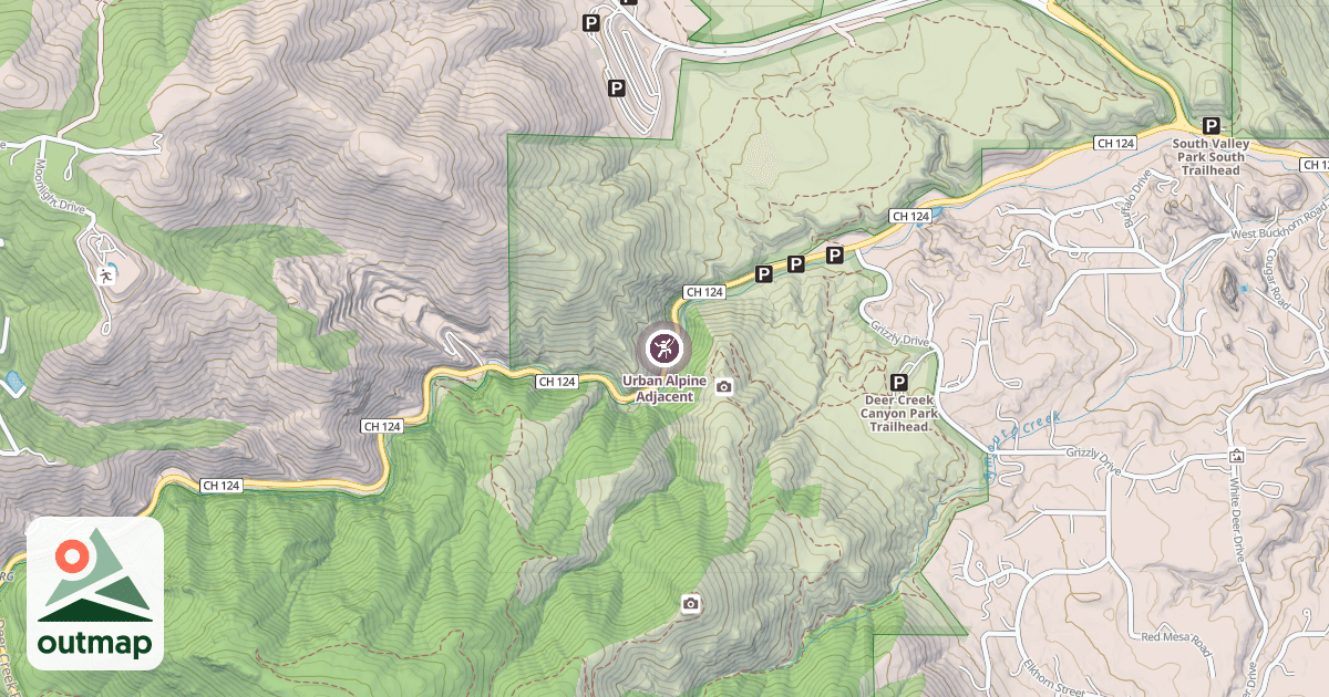 Map of Urban Alpine Adjacent