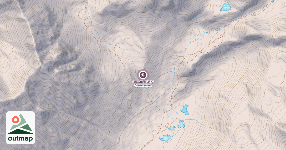 Map of SnowBird Slab/Cornerstone