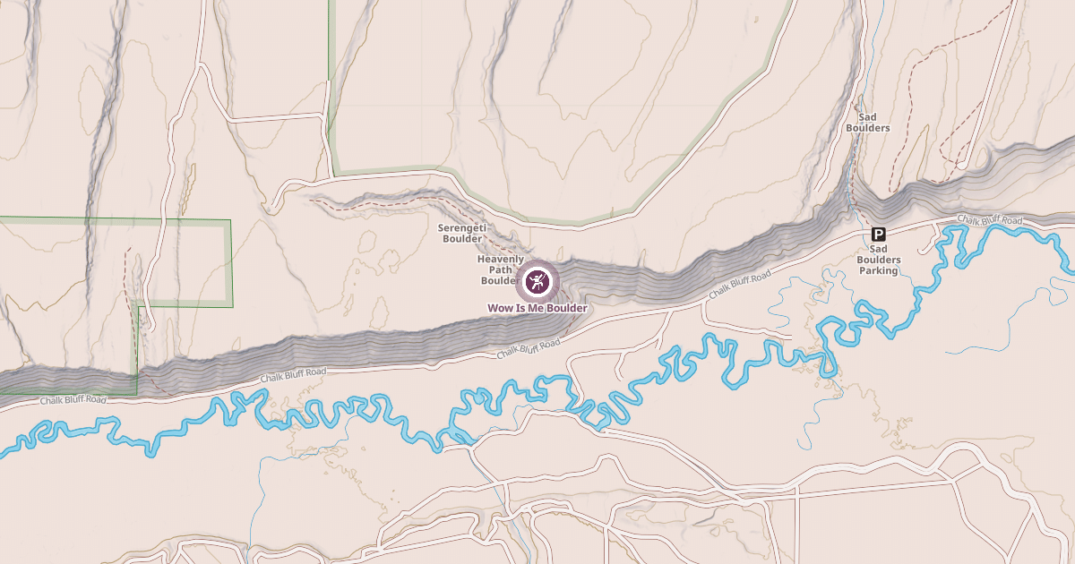 Map preview of Wow Is Me Boulder