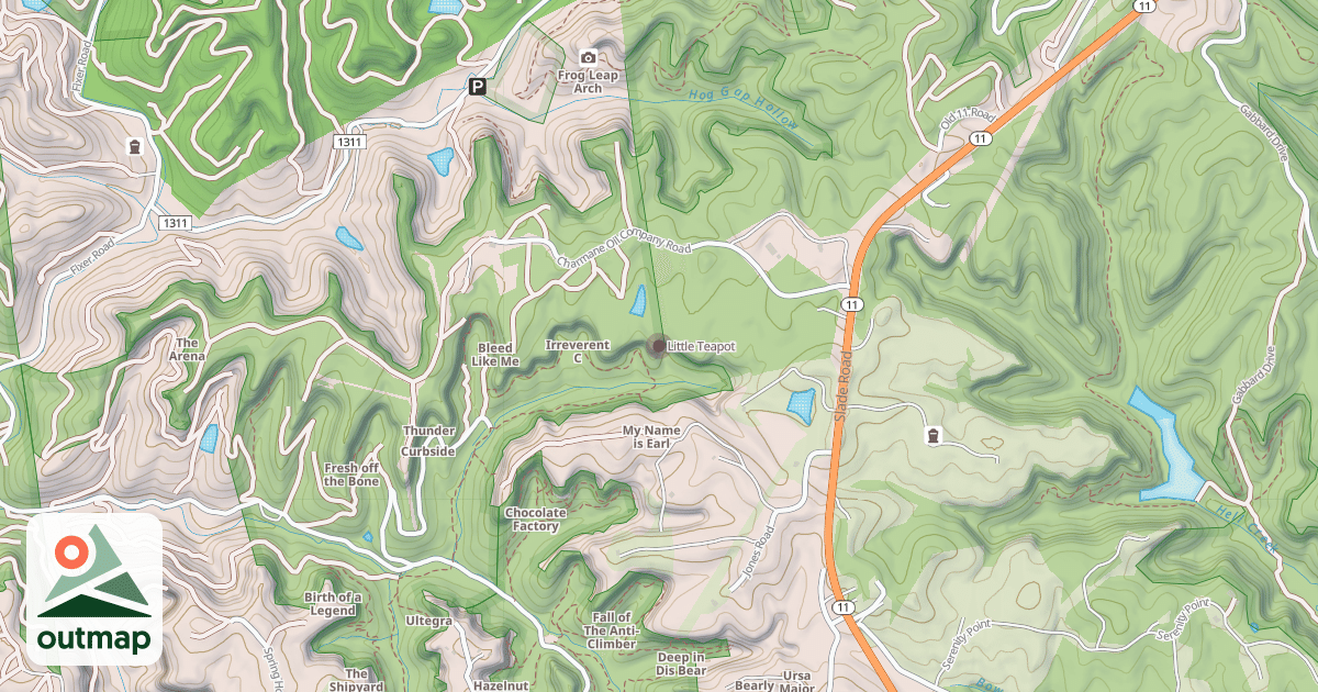 Map of Little Teapot