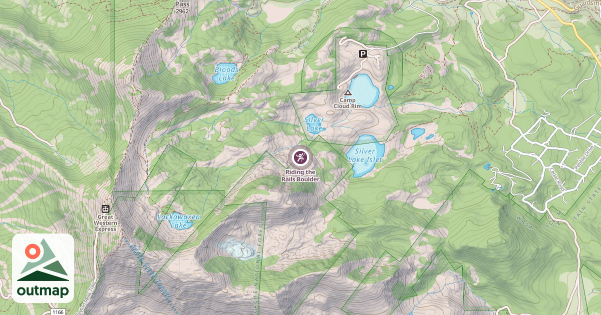 Map of Riding the Rails Boulder