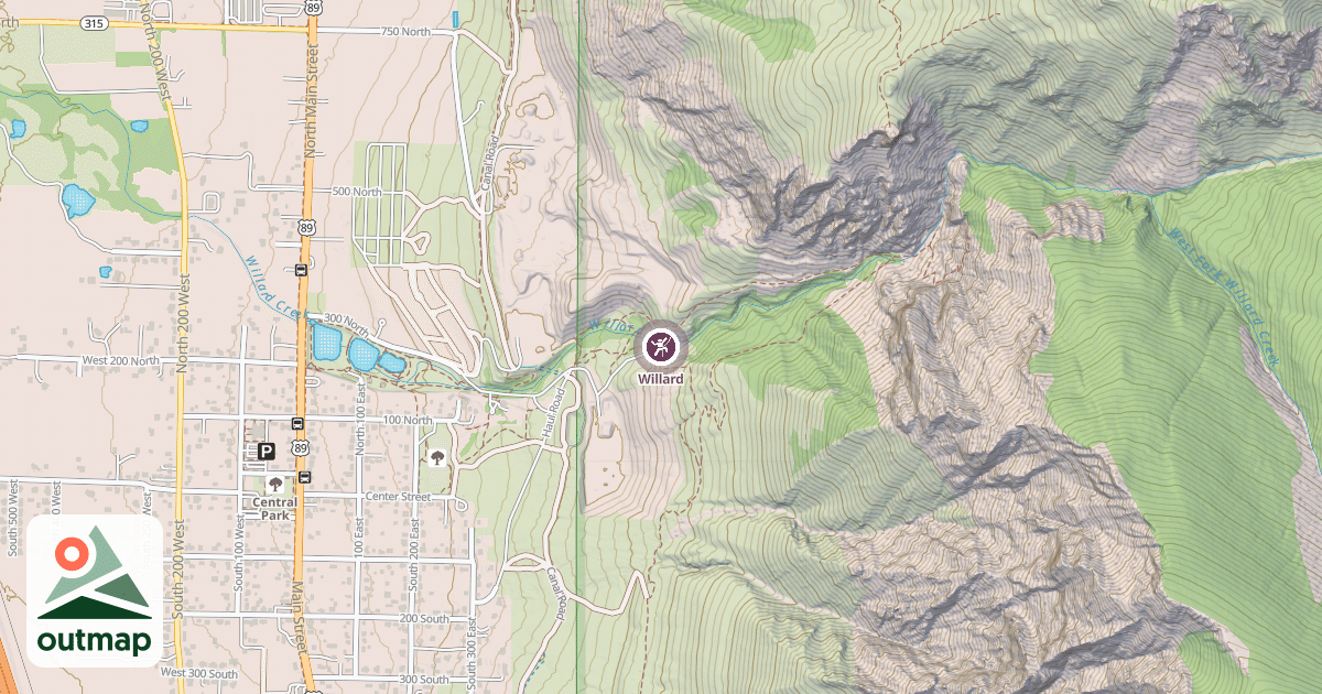 Map of Willard