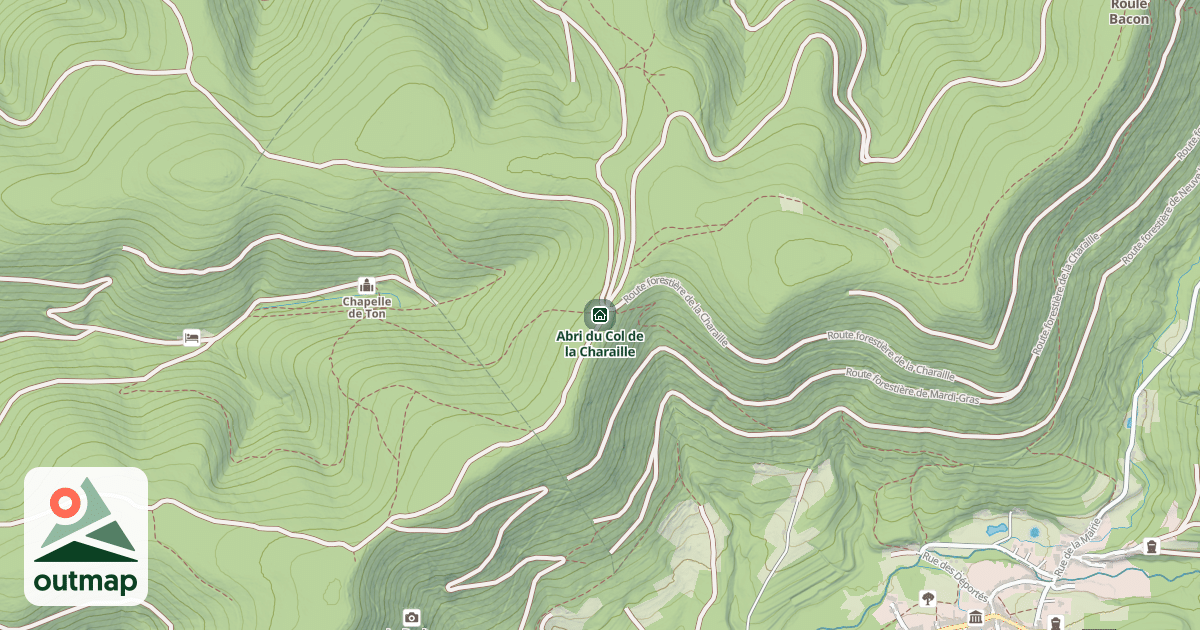 Map of Abri du Col de la Charaille