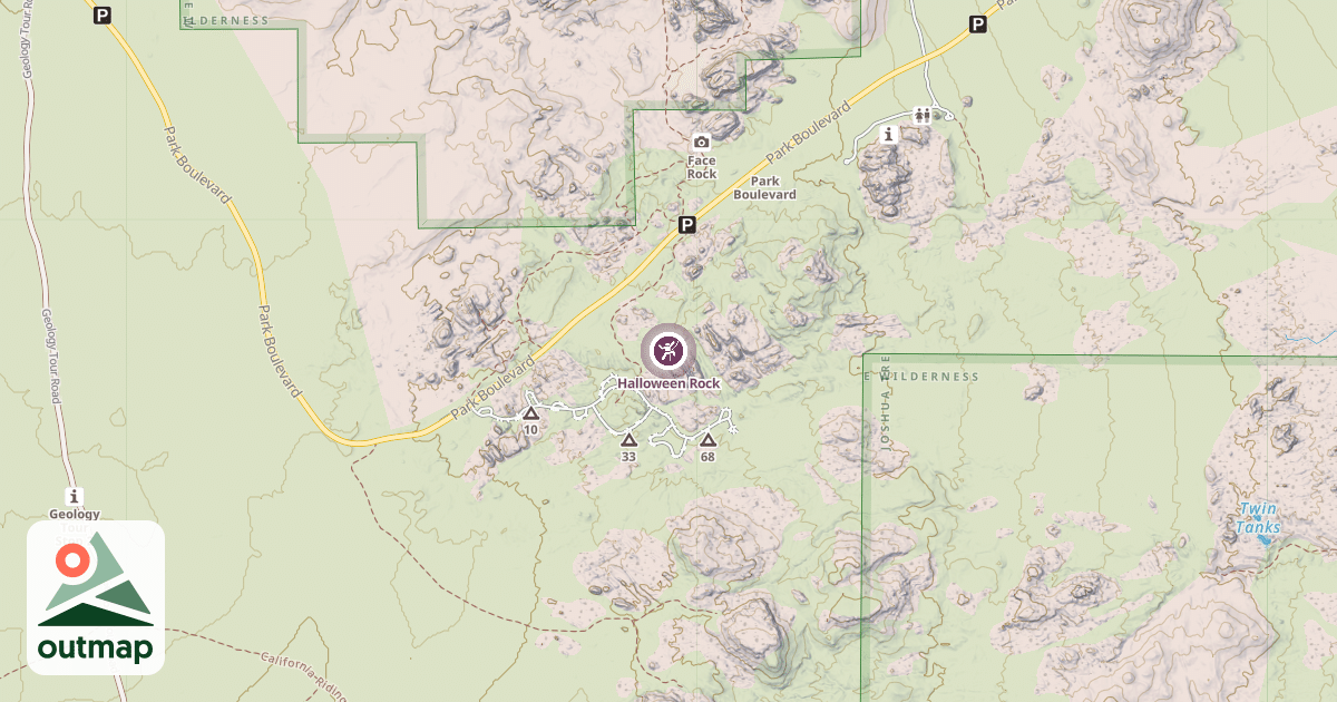 Map of Halloween Rock