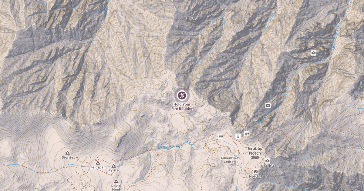 Map preview of Hold Your Fire Boulder