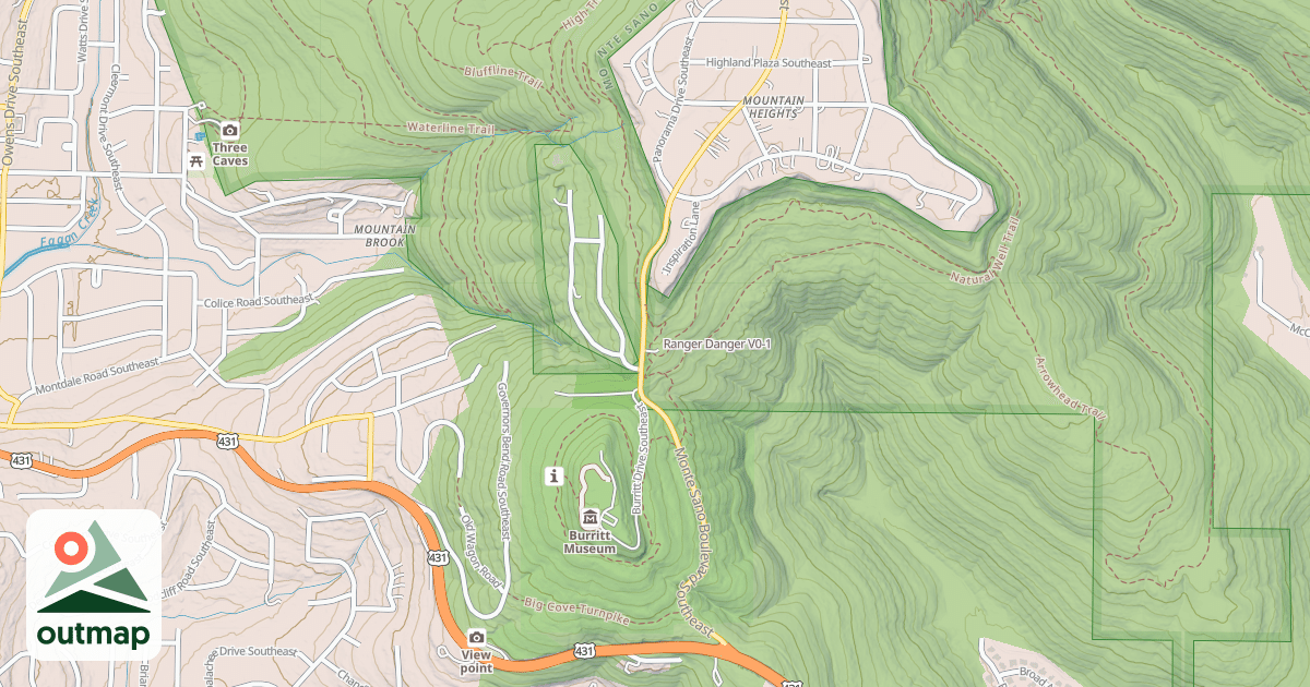 Map of Ranger Danger