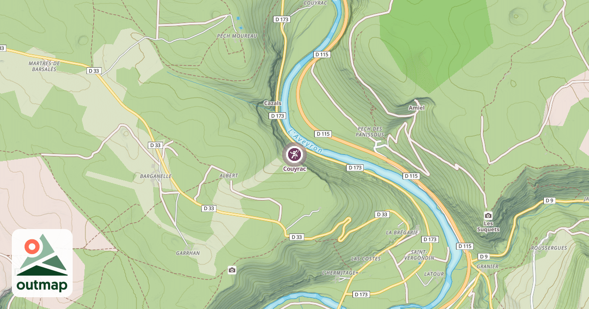 Map of Couyrac