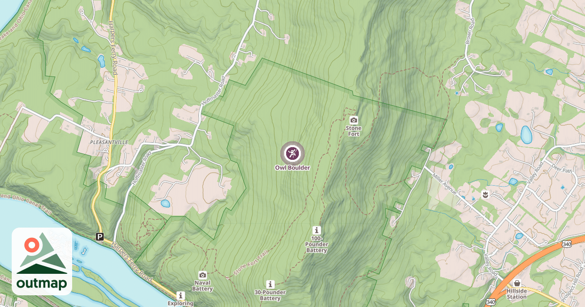 Map of Owl Boulder