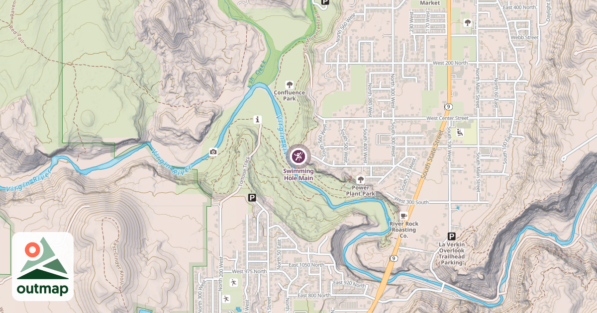 Map of Swimming Hole Main