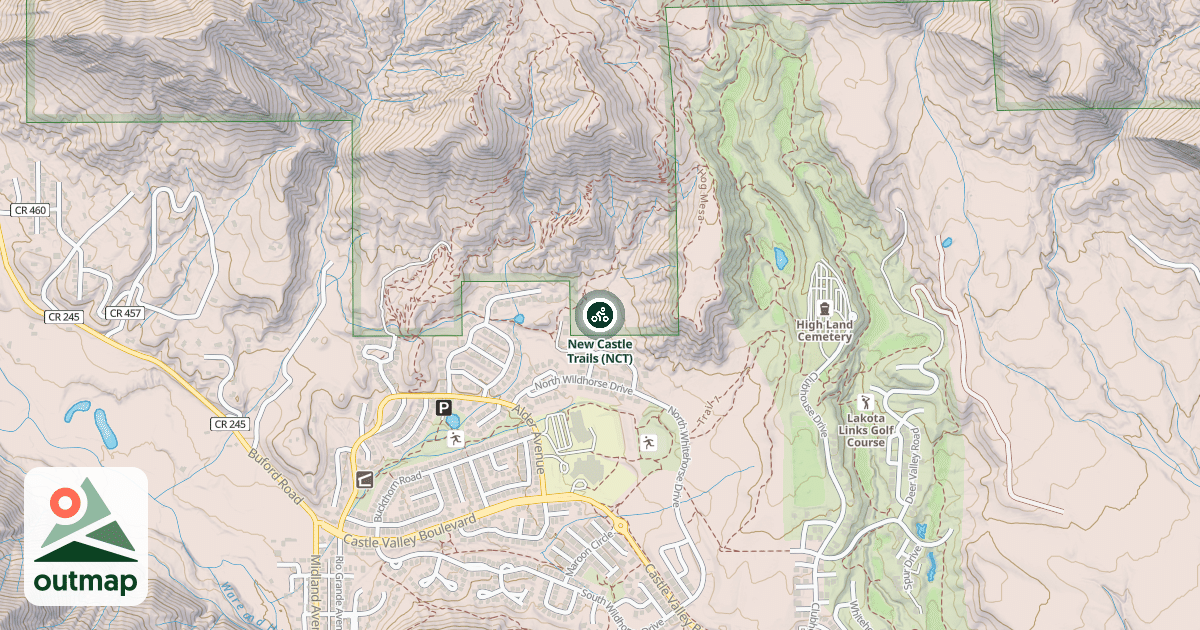 Map of New Castle Trails (NCT)