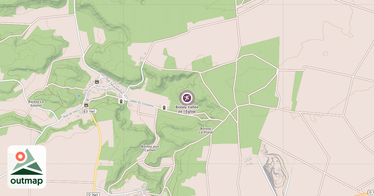 Map of Boissy Vallée de l'Église