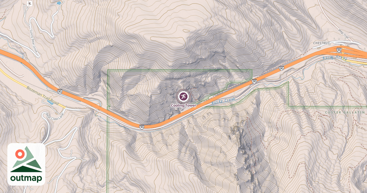 Map of Cooling Tower
