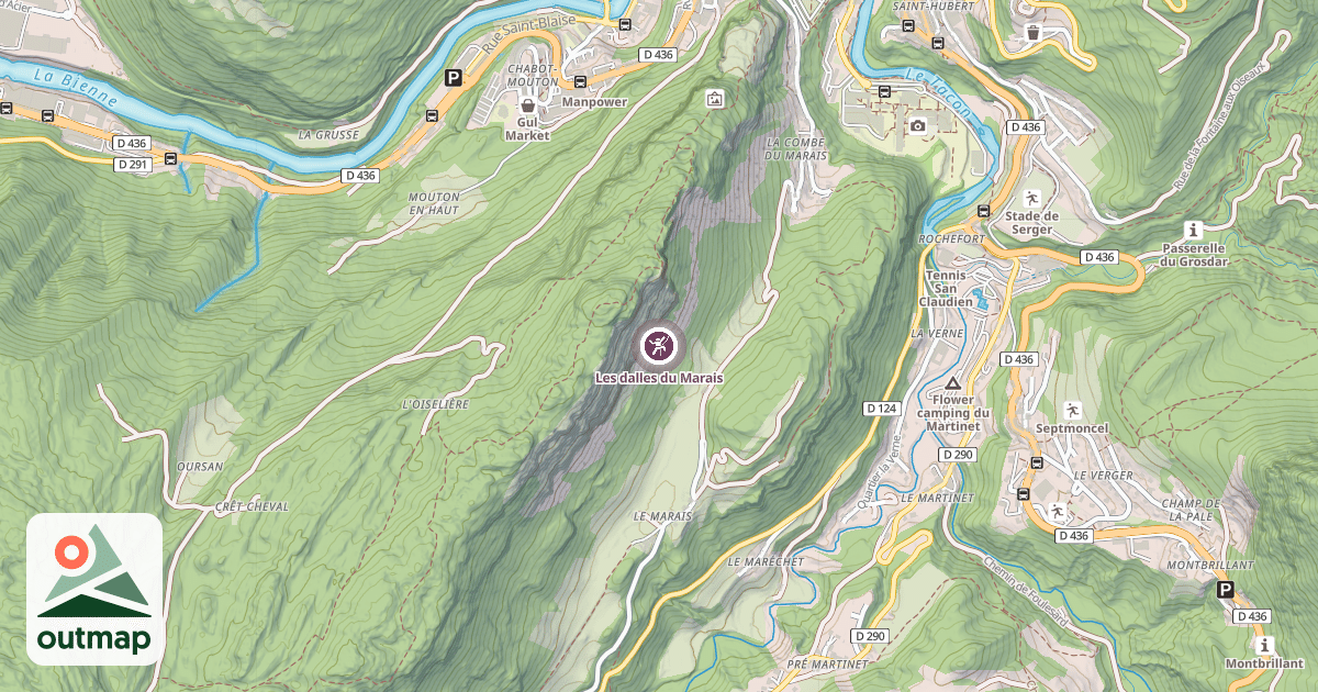 Map of Les dalles du Marais