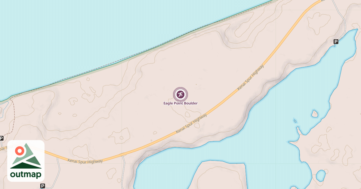 Map of Eagle Point Boulder