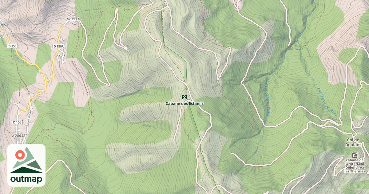 Map of Cabane des Estanils