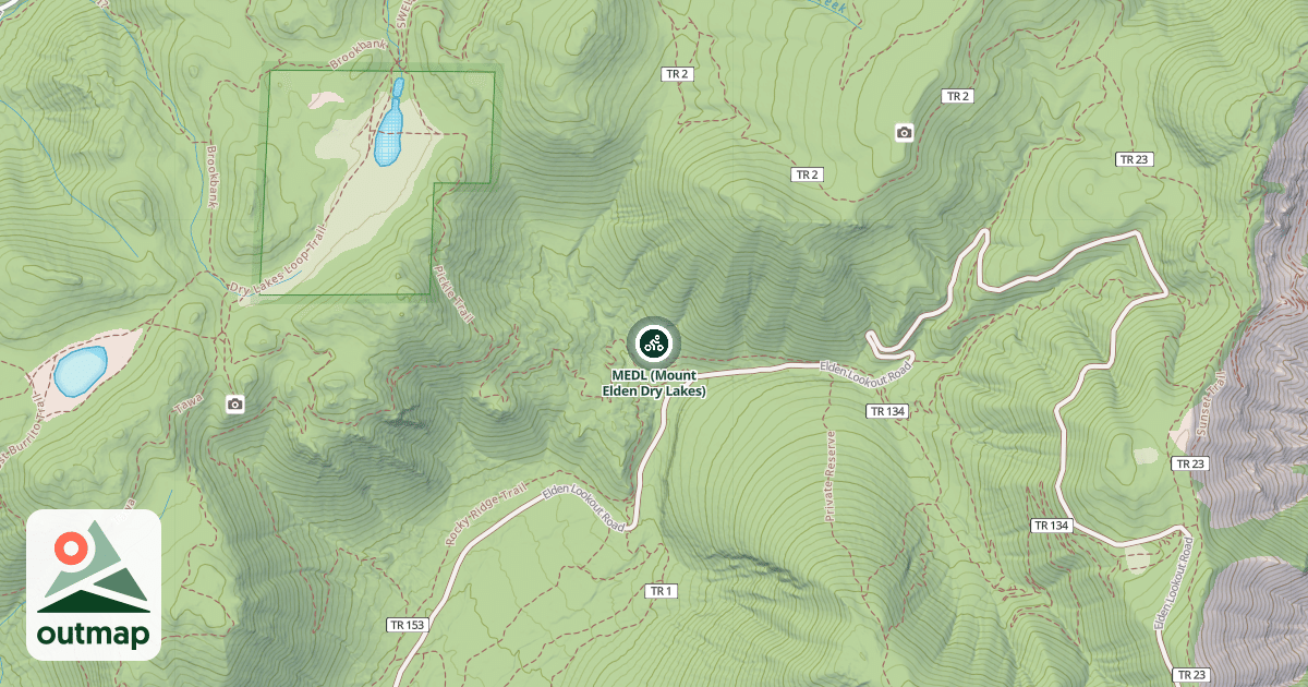 Map of MEDL (Mount Elden Dry Lakes)