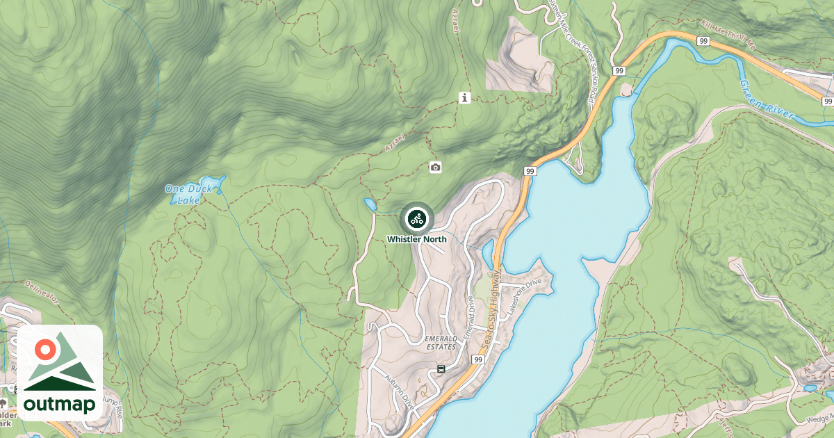 Map of Whistler North