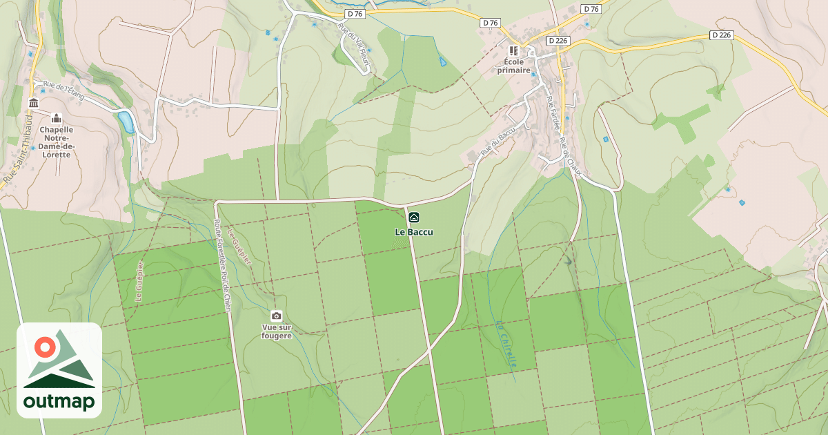 Map of Le Baccu