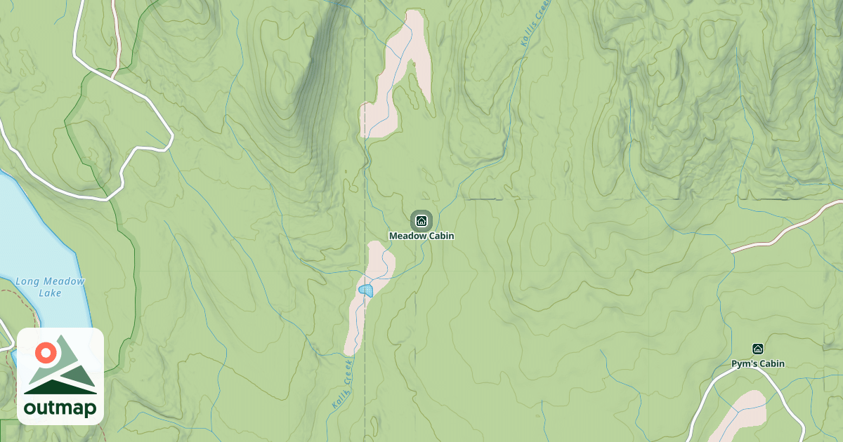 Map of Meadow Cabin