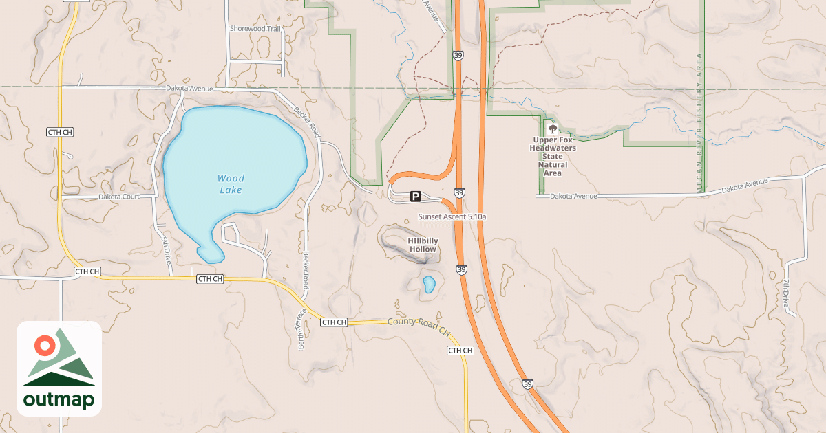 Map of Sunset Ascent