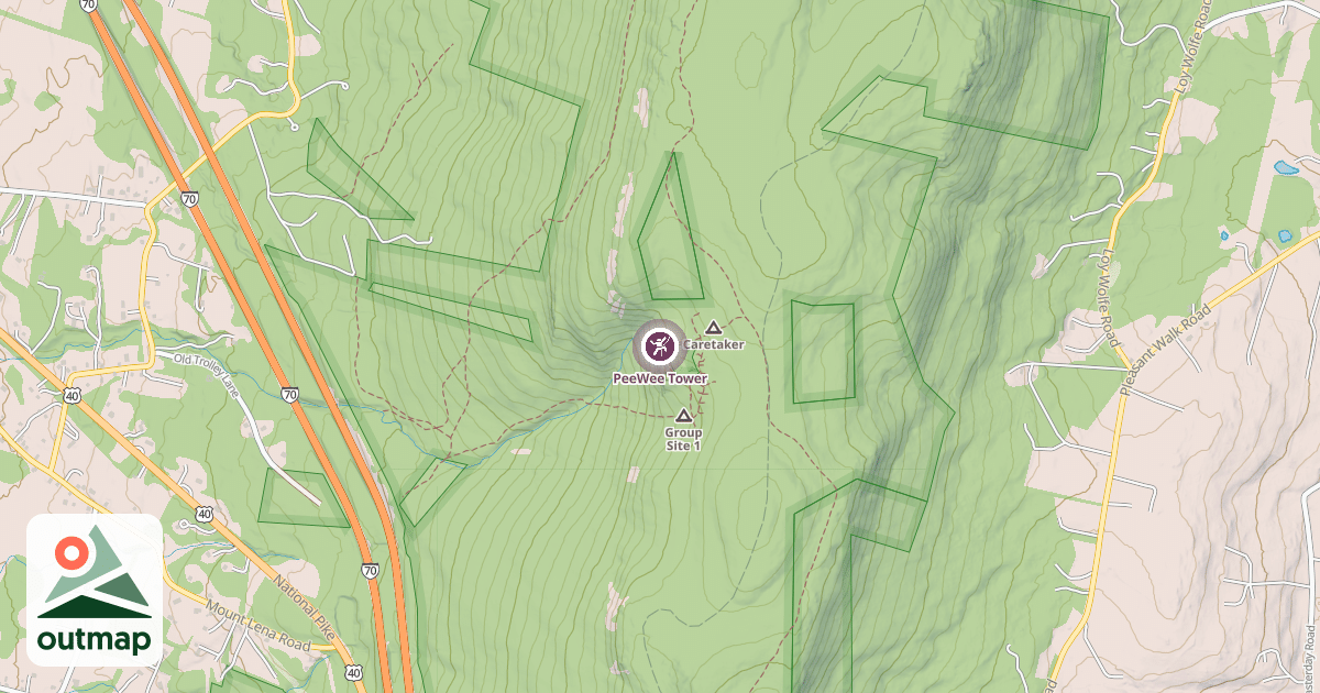 Map of PeeWee Tower
