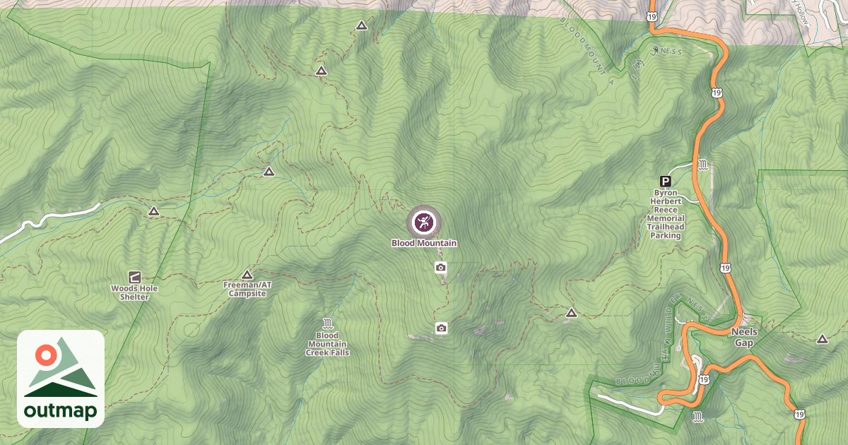 Map of Blood Mountain