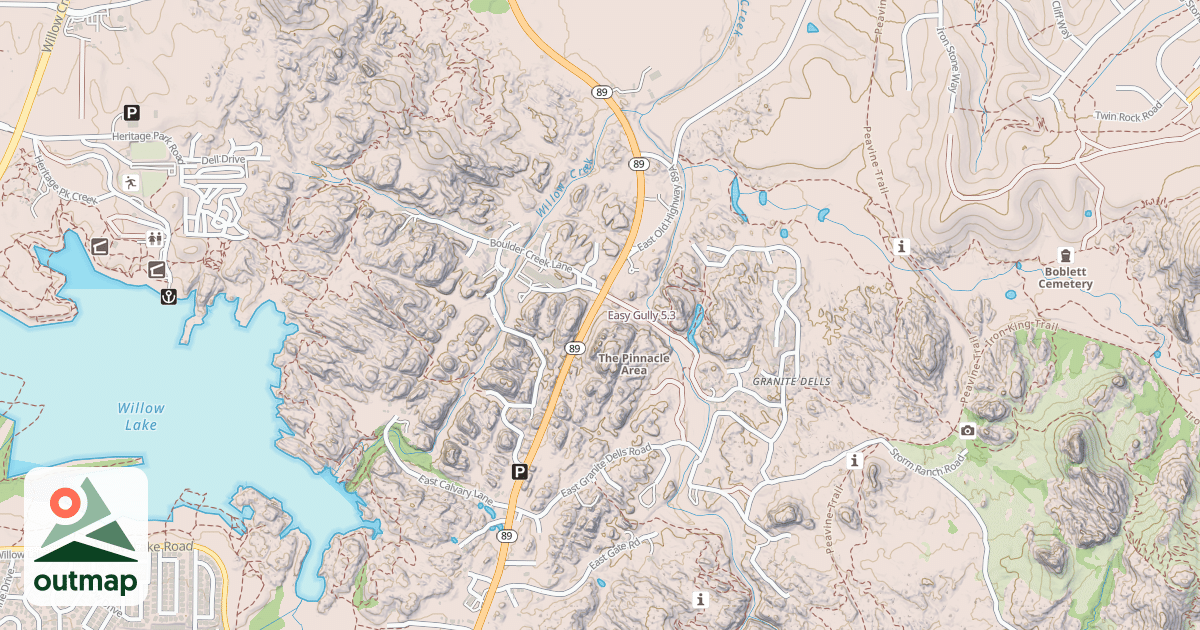 Map of Easy Gully