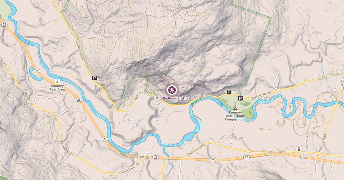 Map preview of Middle Boulder, The