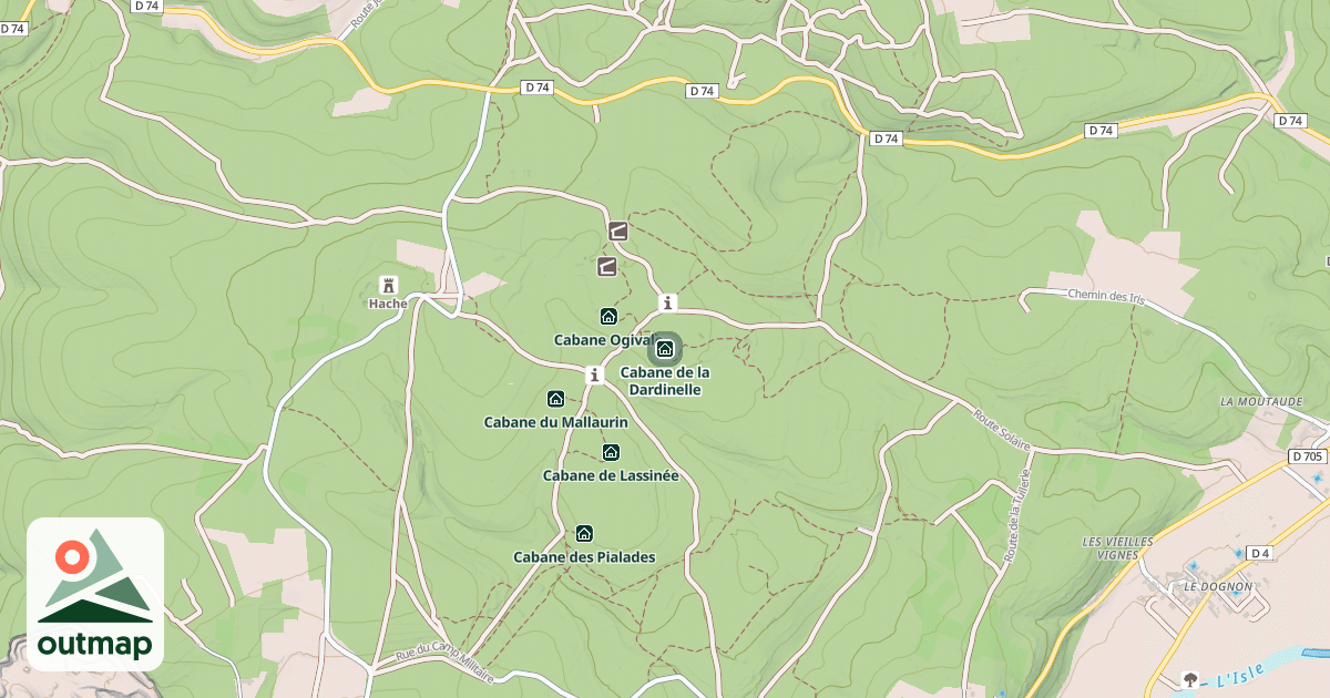 Map of Cabane de la Dardinelle